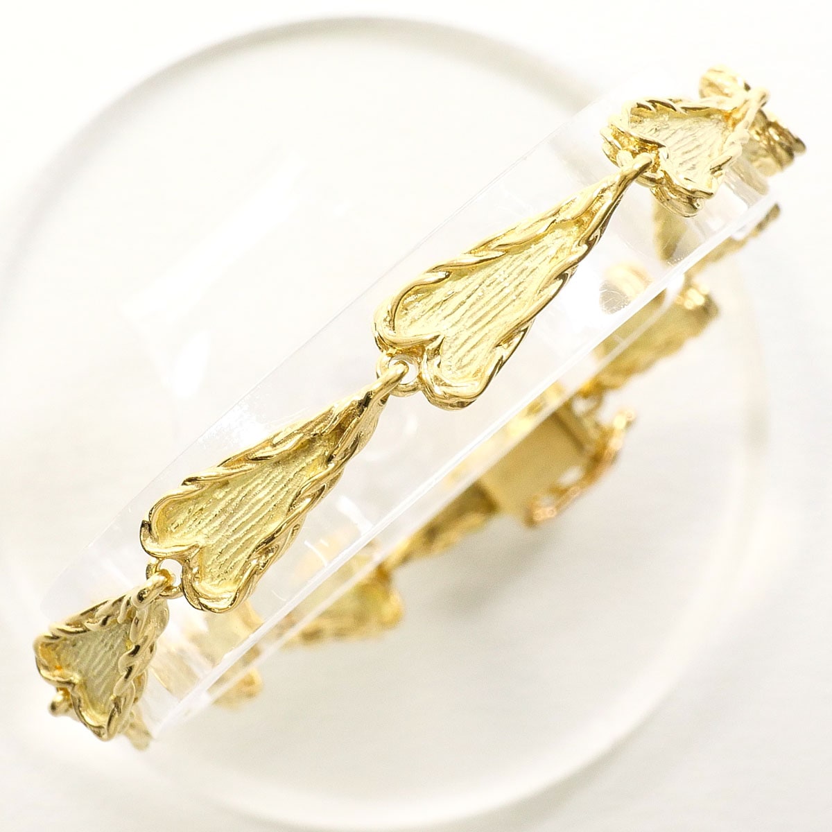 K18 18金 YG イエローゴールド ブレスレット 総重量約13.0g 約18.5cm 中古