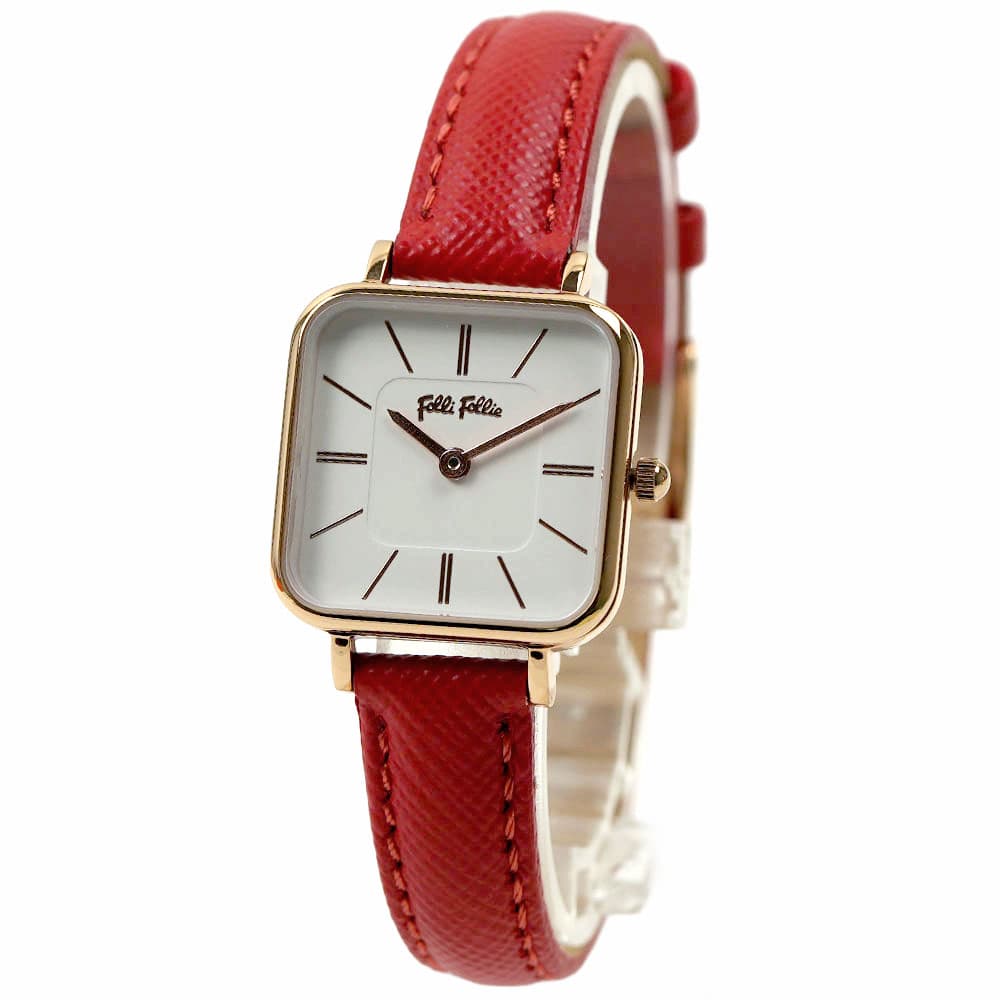 フォリフォリ 腕時計 レディース レッド FOLLI FOLLIE WF18R008SPW TIMELESS BONDS WF18R008SPW-RE