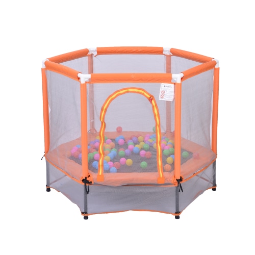 トランポリン ベビーサークル 子供用 ネット 安全 カバー セーフティネット付き スプリング式 静音