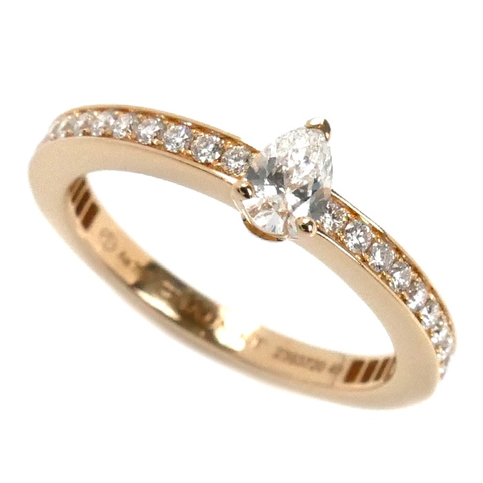 Chaumet ショーメ K18PG ピンクゴールド トリオンフ ドゥ ショーメ リング・指輪 084724 ダイヤモンド 9号 49 2.7g レディース 中古 美品