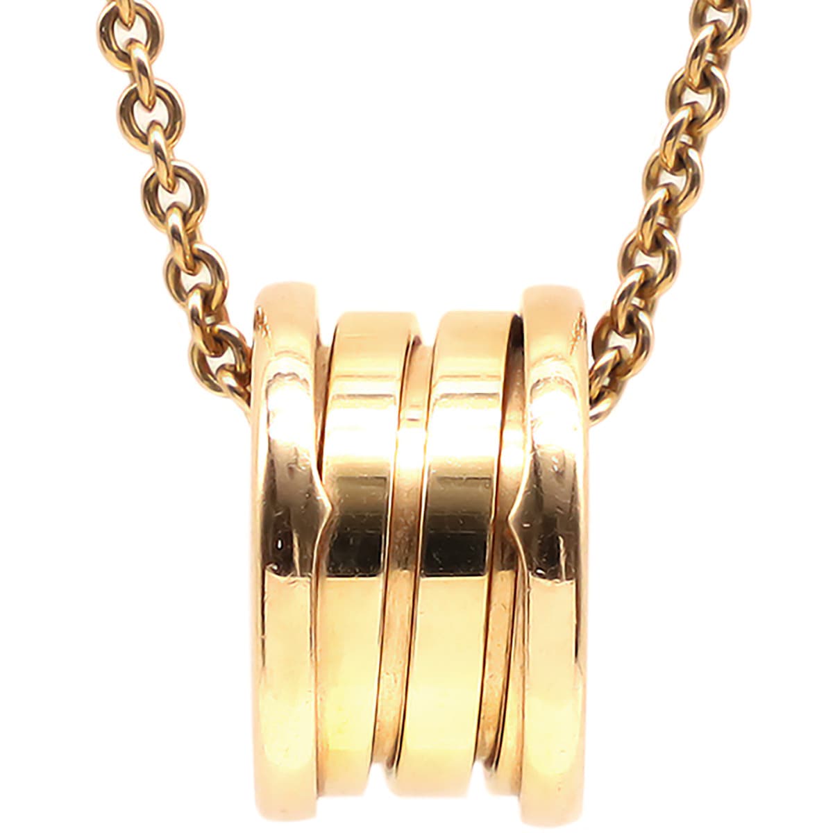 ブルガリ BVLGARI ネックレス ビーゼロワン ネックレス K18PG ピンクゴールド B-zero1 ペンダント 18K 750PG 【中古】 177,675円