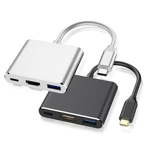 USBハブ USB3.0 Type-C 3in1 ポート PD100W対応 4K対応HDMIポート 高速 軽量