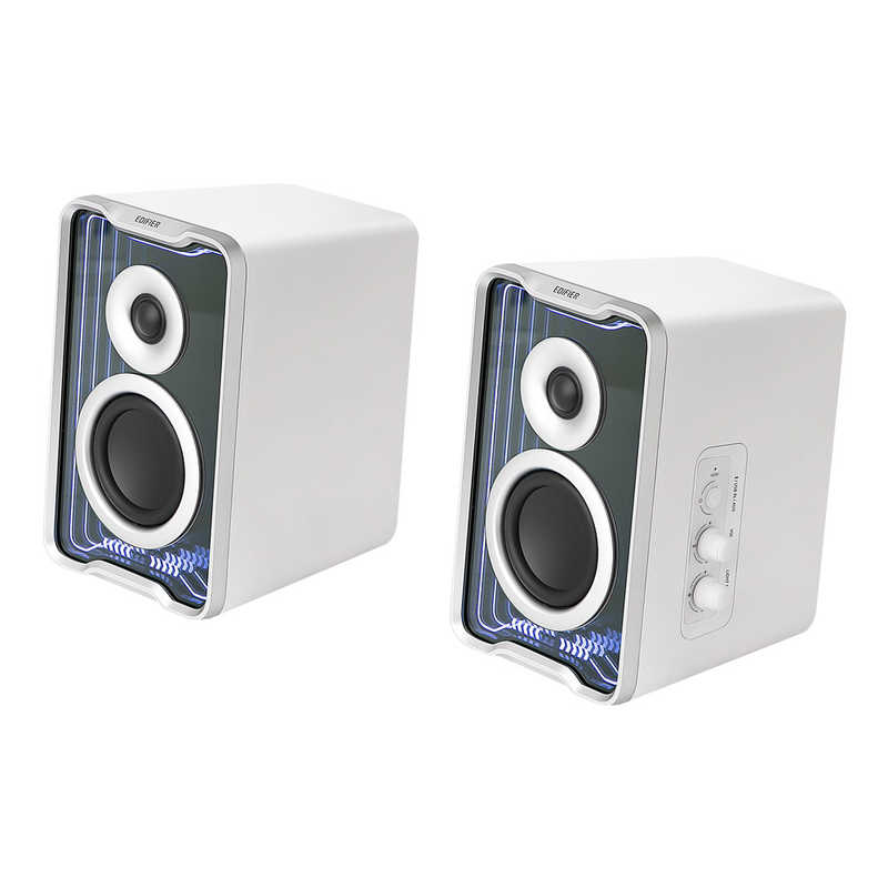 EDIFIRE　Edifier製 2.0デスクトップアクティブスピーカー QR30(ホワイト)　ED-QR30-WH