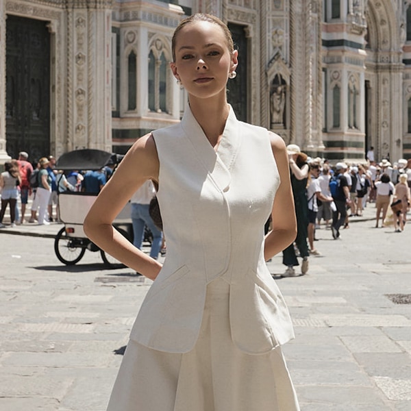 B9182 ベスト ブラウス