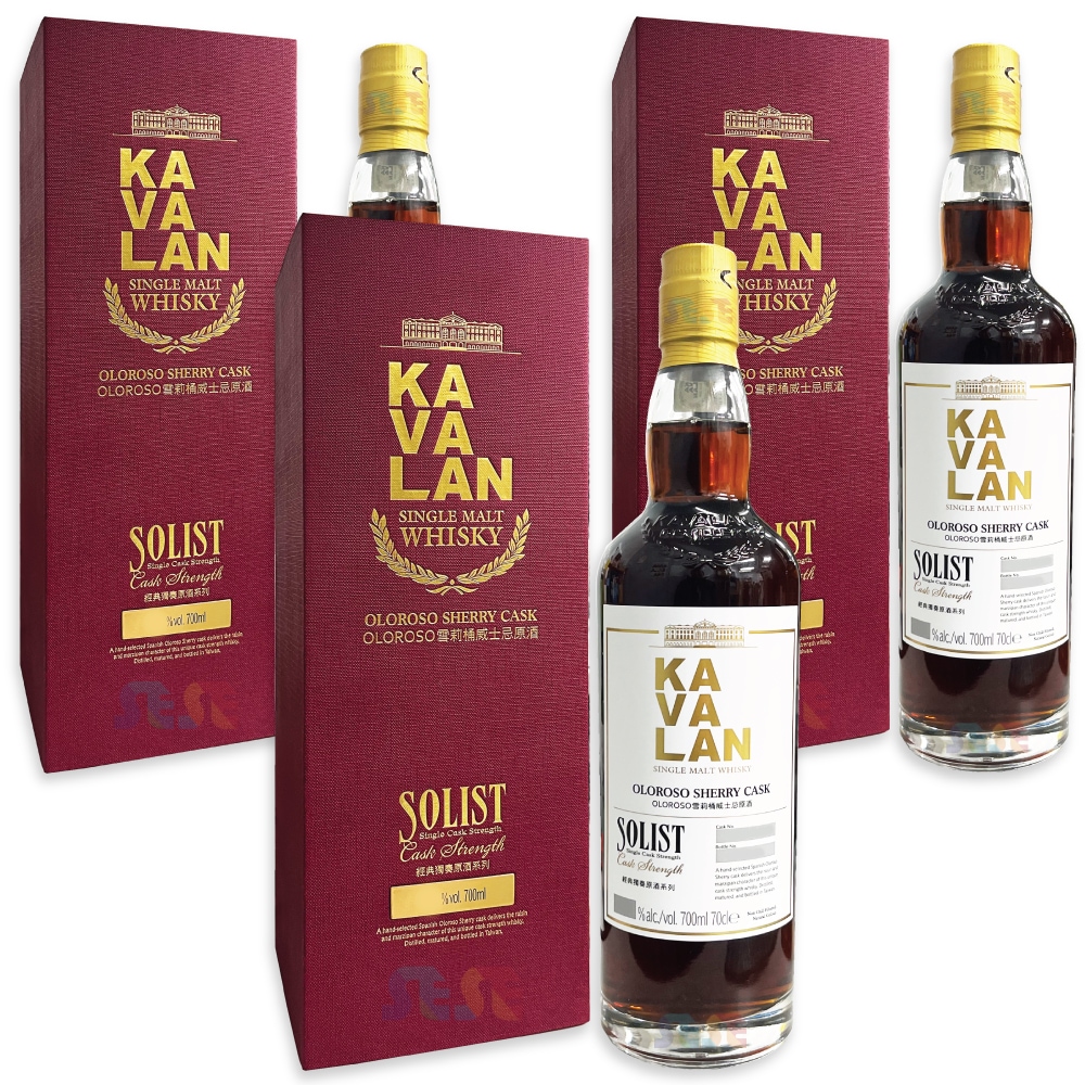 カバラン ソリスト オロロソ シェリー カスクストレング 700ml 3本セット / シングルモルトウイスキー ギフトBox入り 台湾ウィスキーの定番 Kavalan Solist Oloroso S