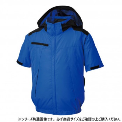 サンエス チタン加工半袖ブルゾン 14:ロイヤルブルー 3L KF92500