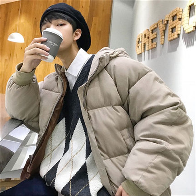 今シーズン大注目！ 男性 韓国 冬 コットン袄 怠惰な風 トレンド 百掛け ゆったりする 秋 コーダウンジャケット