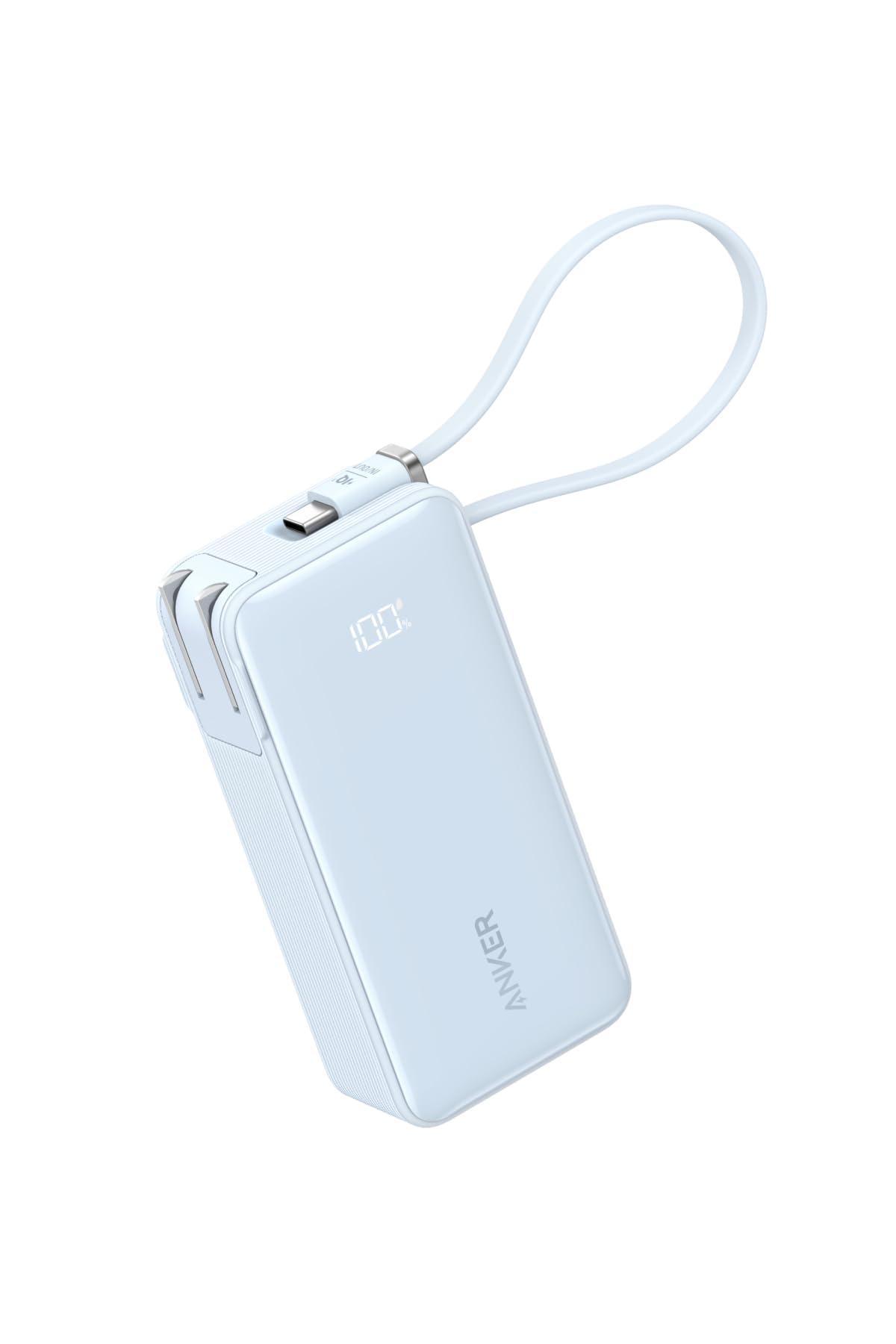 Anker Power Bank (10000mAh, Fusion, Built-In USB-C ケーブル) (10000mAh 30W出力モバイルバッテリー搭載 30W出力USB充電器) / L