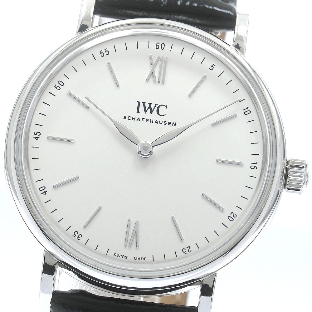 IWC IWC SCHAFFHAUSEN IW511102 ポートフィノ ピュアクラシック ハンドワインド 手巻き メンズ 保証書付き_891258【中古】