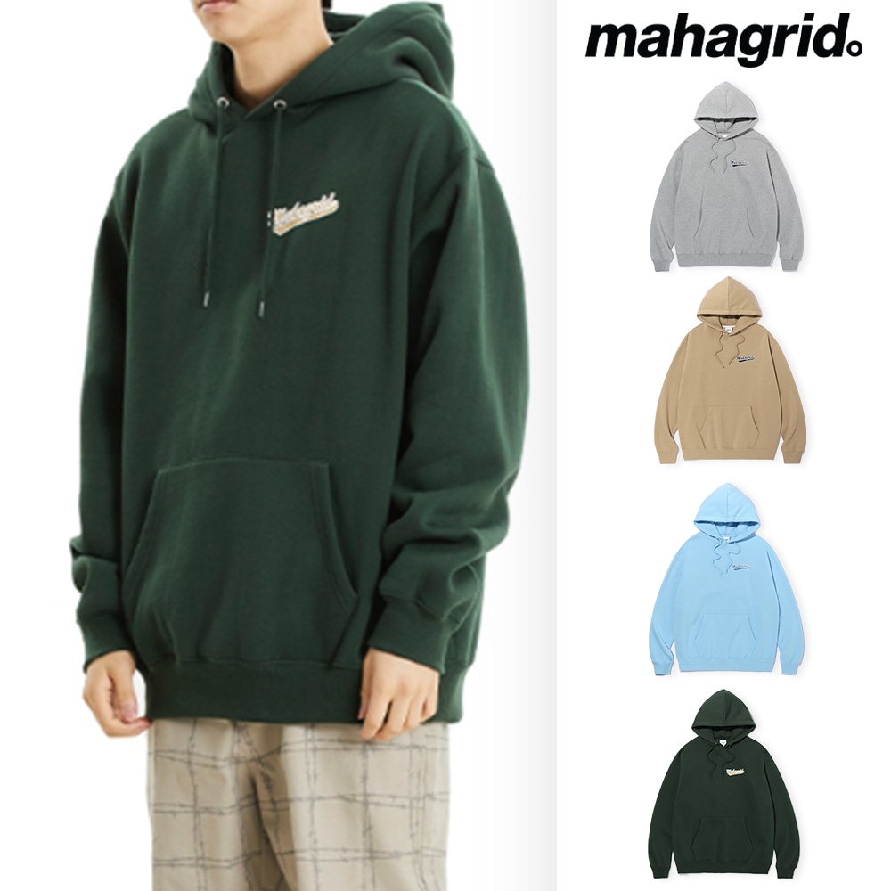 [mahagrid] SCRIPT LOGO HOODIE