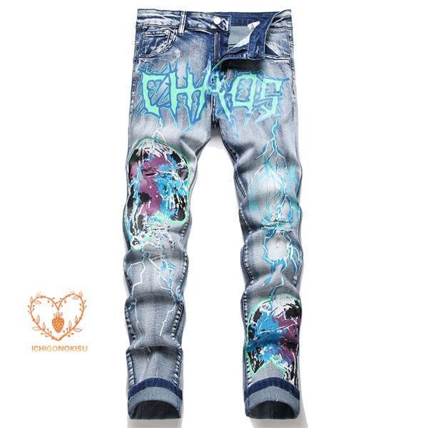 デニムパンツ メンズ ジーンズ デニムパンツ メンズ スキニーデニムパンツ デニム 美シルエット 細身 伸縮 ジーンズ ファッション 春秋デニム・ジーンズ