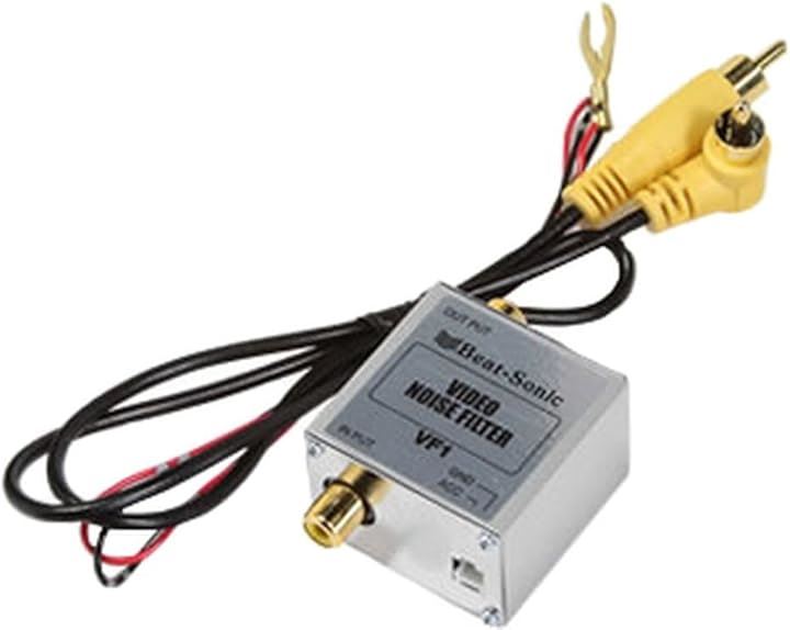 ビデオノイズフィルター ビデオ信号専用 VF1(ブラック, 外形寸法:40x25x57mm)