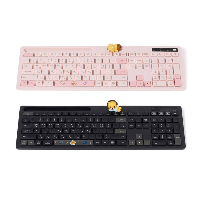 [K] DJ Choonsik Ryan Key board チュンシクライアン無線マルチペアリングレトロキーボードブルートゥース