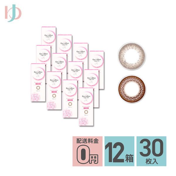 アイコフレワンデーUV M トーリック 30枚入 12箱セット 乱視用カラコン 1day
