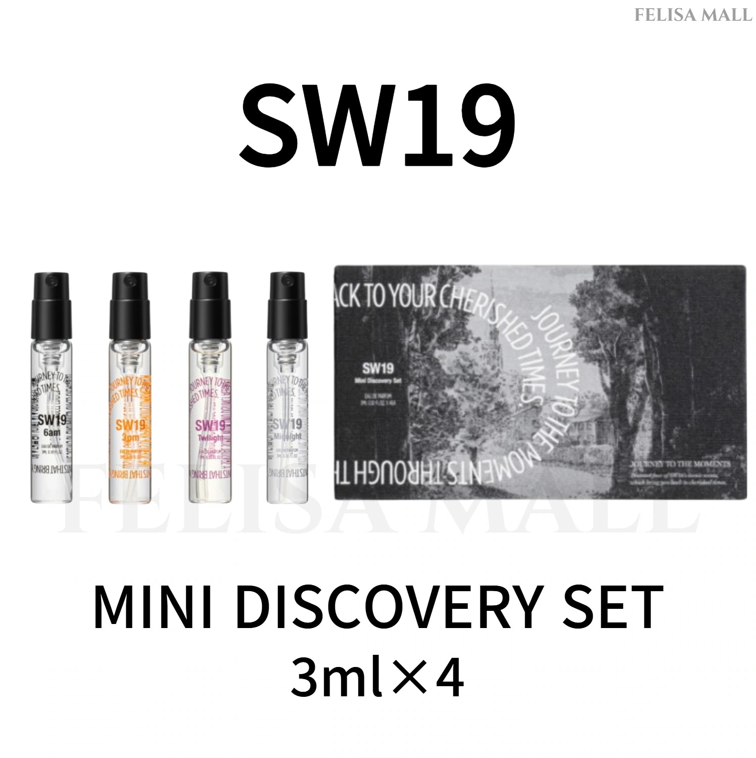 [SW19] MINI DISCOVERY SET 3ml×4 韓国香水 6AM, 3PM, Twilight