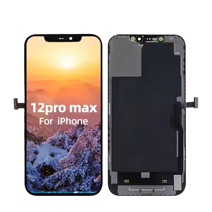 IPhone 12 Pro Max 液晶ディスプレイ, タッチスクリーン修理交換部品, OLED画面パネル, ブラック
