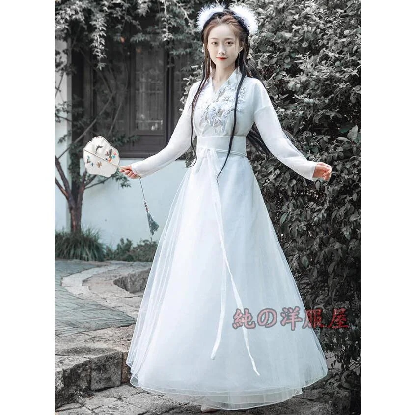 【超お得1つ買うと10個もらえる】急速出荷古典ダンス衣装 漢服 唐装 可愛いチャイナドレス 中華ダンス衣装 古典舞踊ダンスウェア 中華 華流 舞台 ステージ衣装 チャイナ風コスプレ衣装 レディース 大