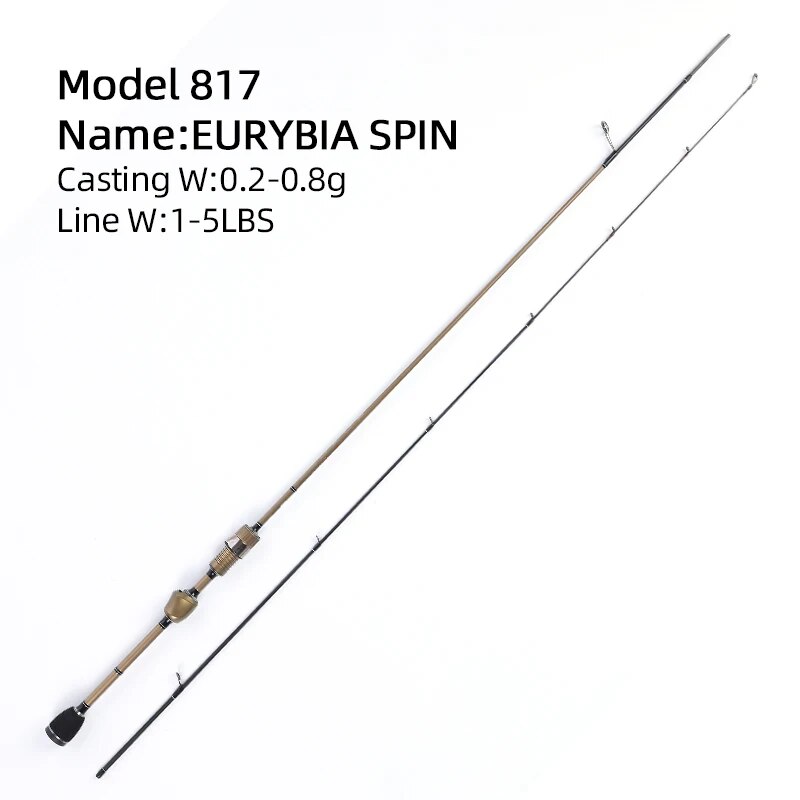 Mifine凡例-超軽量スピニングフィッシングロッド 0.2-0.6/0.2-0.8/ 0.2-2/0.6-4g 1.74m 1.80m 1.85m Model817 0.2-0.8G 1.85M 22,870円