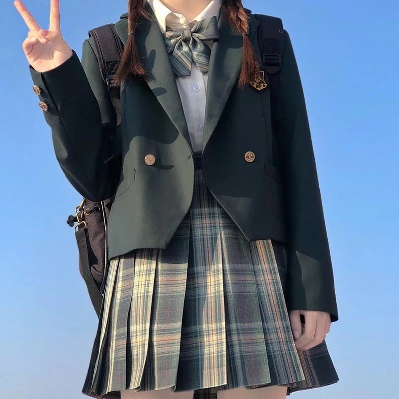 セーラー服 文化祭 学園祭 入学式 四点セット スーツ スクールスーツ セット スクール 制服 女子高生 高校生　学生服 キッズセットアップ 子服スーツ ジャケット ブラウススカート 蝶ネクタイ ゆっ 4,880円