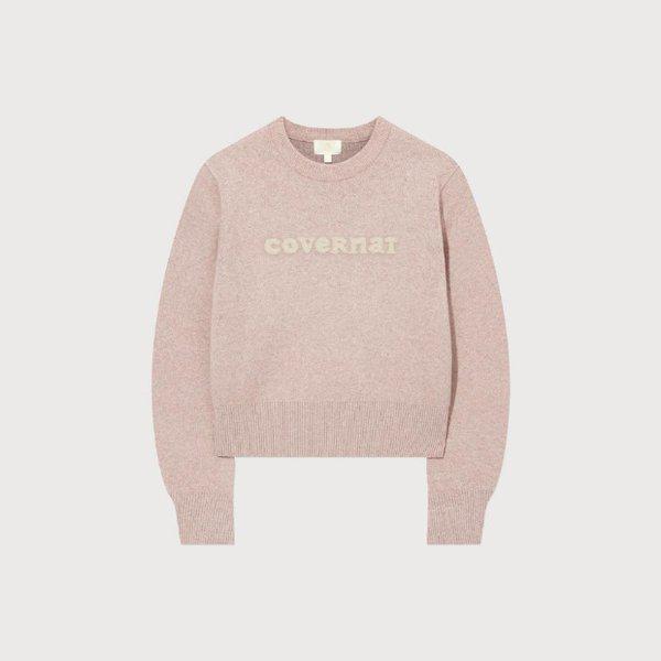 長袖Tシャツ JQS CO2504KT70-PI ウーマン クーパーロゴ ニット Pink