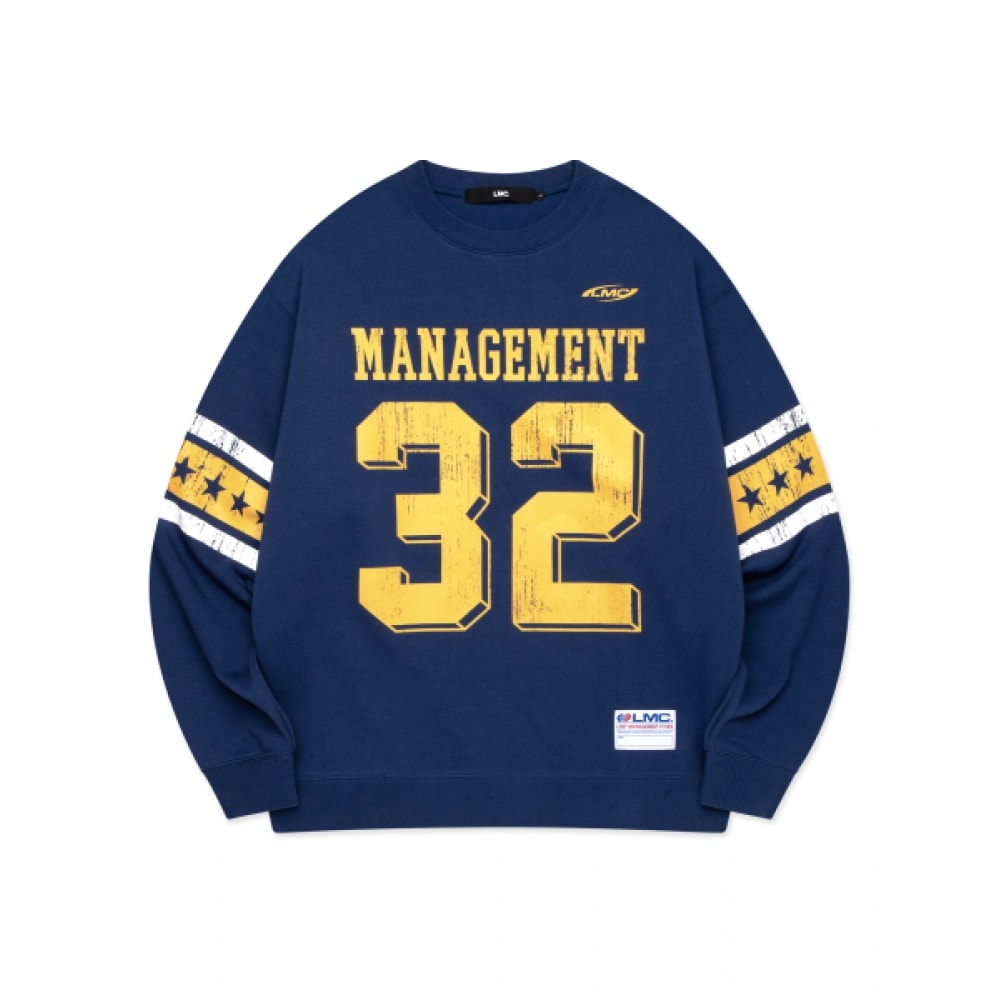 LMC スターフットボールスウェットシャツビンテージブルー