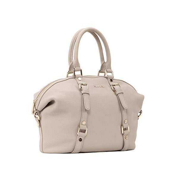 Banuce Women s Bedford Satchel， Grains Leather， Large 並行輸入品