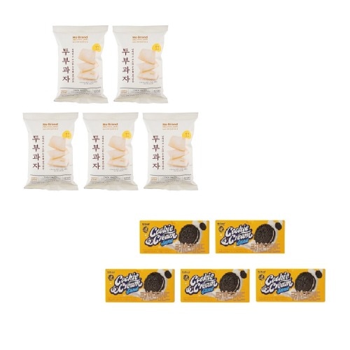 ノーブランド豆腐菓子112g x5個+クッキークリームサンド744g x5個学校事務所 7,874円