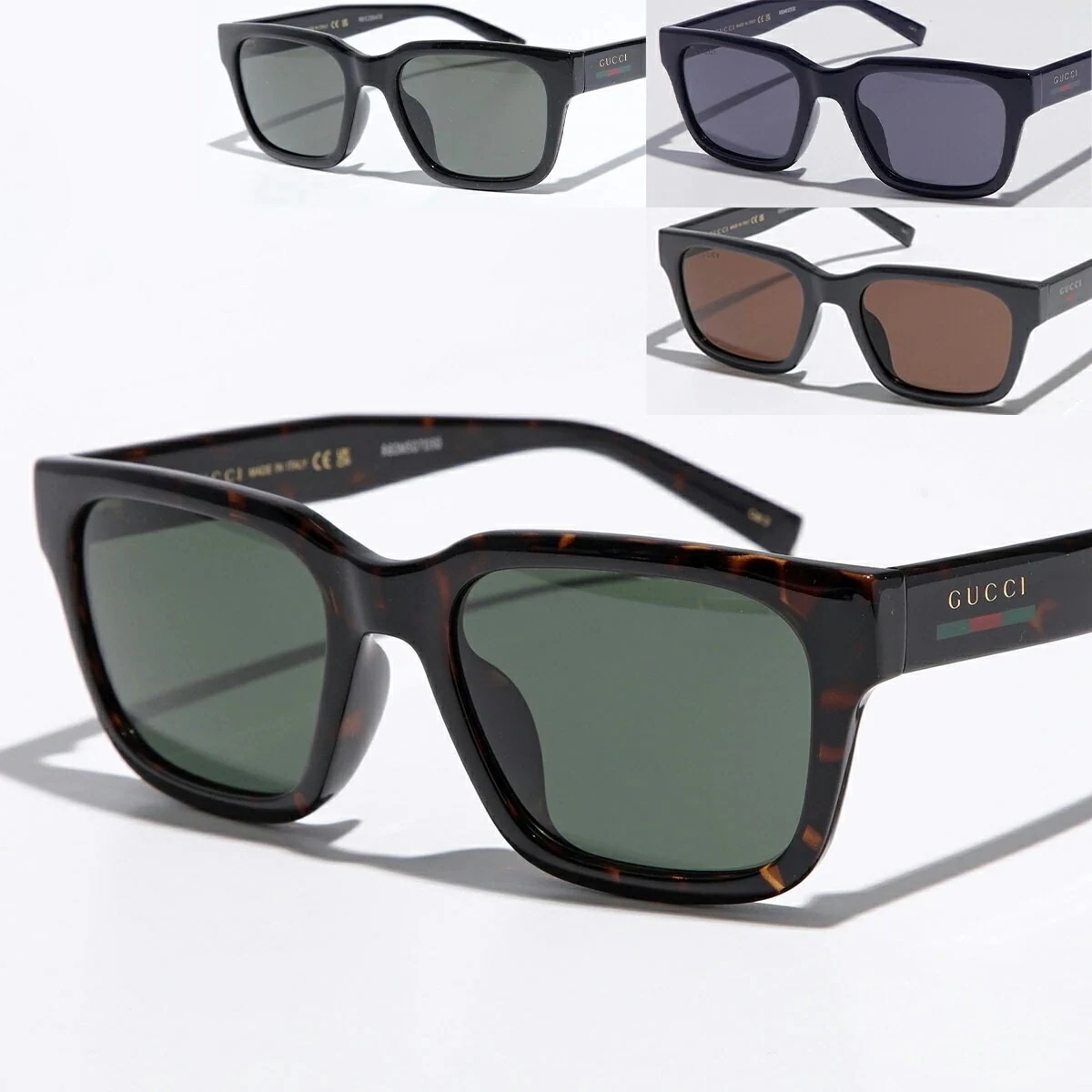 GUCCI グッチ サングラス GG1857SK レディース スクエア型 セルフレーム フルリム ロゴ アイウェア カラー4色