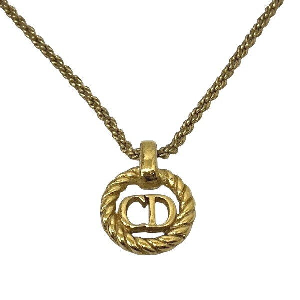 ディオール CDロゴ ゴールドカラー ブランド小物 ネックレス レディース【中古】