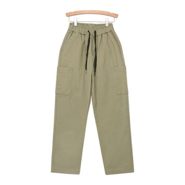 綿パンツSXT002 4COLOR ワイドパンツ バンディング カーゴパンツ シミルック