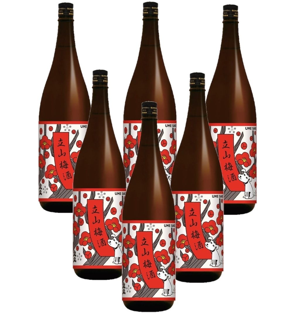 【送料無料】富山県 立山酒造 立山梅酒 1.8L6本/1ケース【北海道沖縄県東北四国九州地方は必ず送料が掛かります】