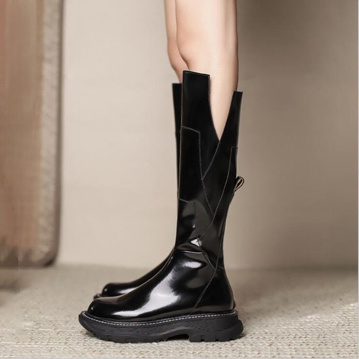 ロングブーツ レディース スエードシューズ 靴 ニーハイ 無地 カジュアルシューズ 美脚 歩きやすい