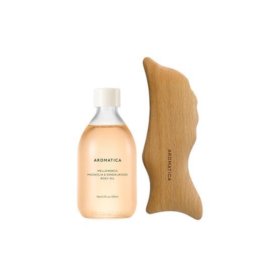 アロマティカ ボディオイル 100ml リチュアル企画 (かっさ付き) 5種から選択