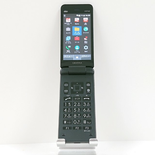 GRATINA KYF42 au ブラック 送料無料 本体 c14449 【中古】