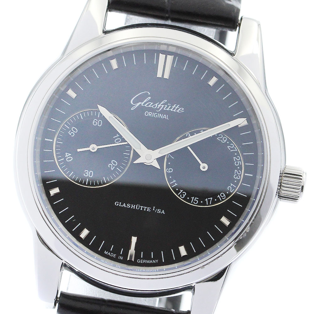 グラスヒュッテ・オリジナル GLASHUTTE ORIGINAL 1-39-58-01-02-04 セネタ ハンドデイト 自動巻き メンズ _883763【中古】