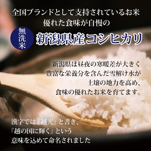 【精米】新潟県産 無洗米 こしひかり 5KG 令和6年産