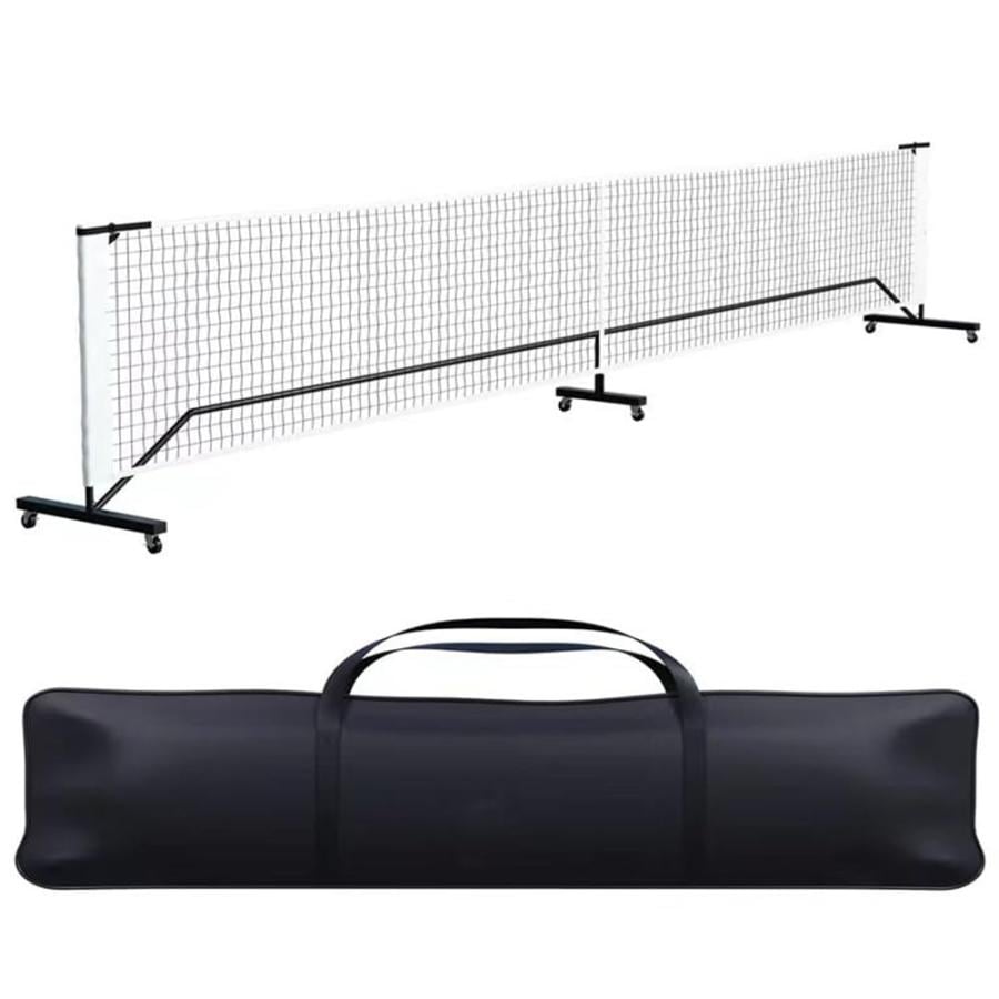 ピックルボールネット ポータブルピックルボールネット 670cm/22FT 標準サイズ と6つの可動ホイール付き 防水日焼け防止組み立てが簡単収納バッグ付き