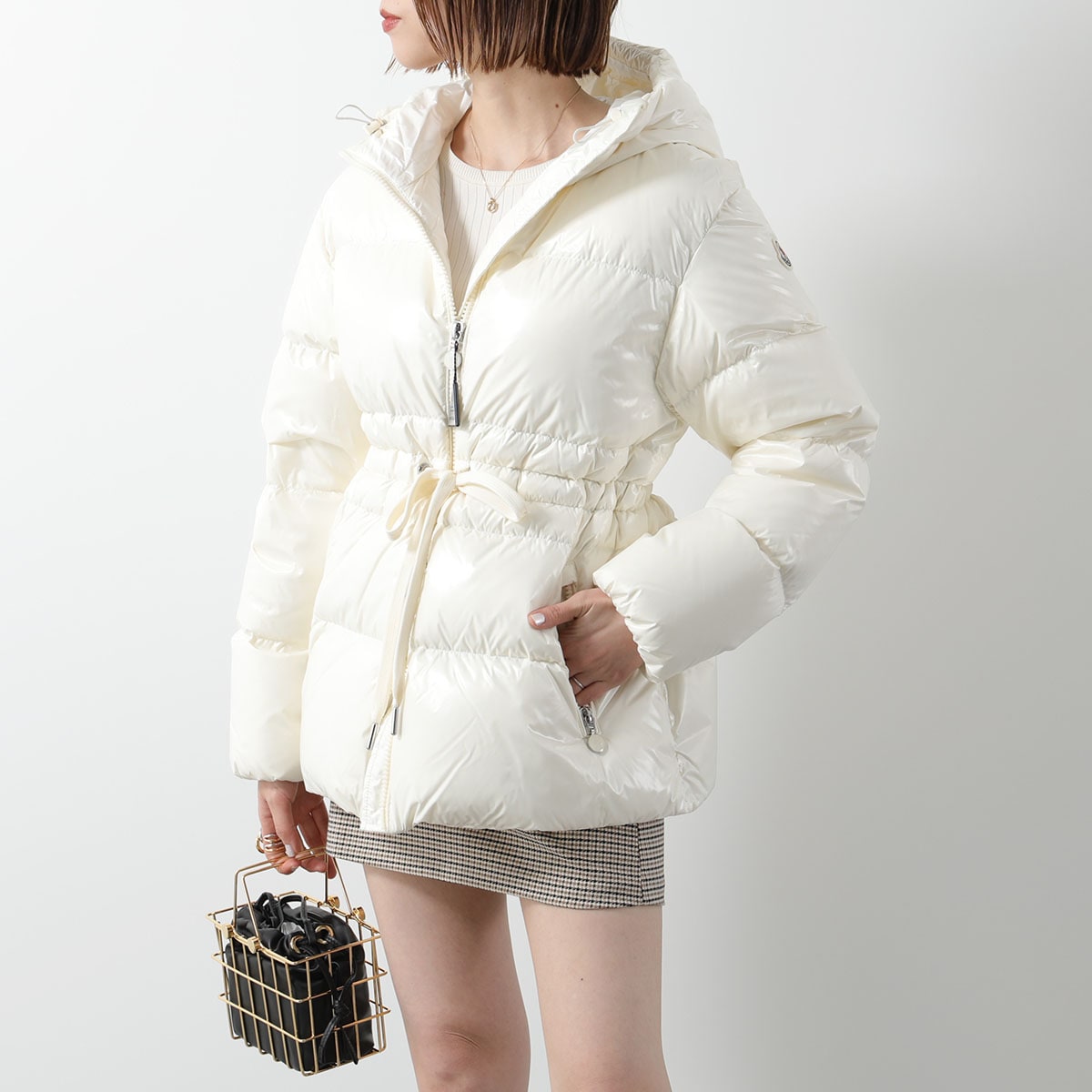 MONCLER モンクレール ダウンジャケット TALEVE タレヴ 1A00125 5963V レディース ナイロン フード付き アイコンパッチ カラー2色