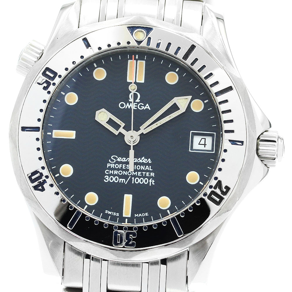 オメガ OMEGA 2552.80 シーマスター300 デイト 自動巻き ボーイズ 保証書付き_879855【中古】 123,450円