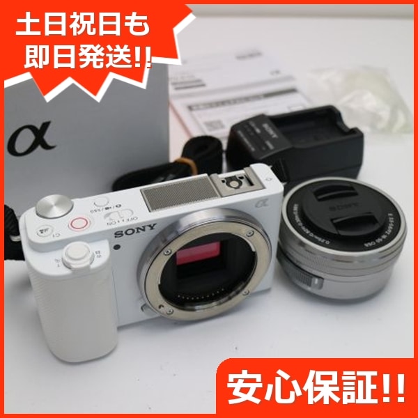 新品同様 VLOGCAM ZV-E10L パワーズームレンズキット ホワイト スマホ 本体 即日発送 土日祝発送OK 149