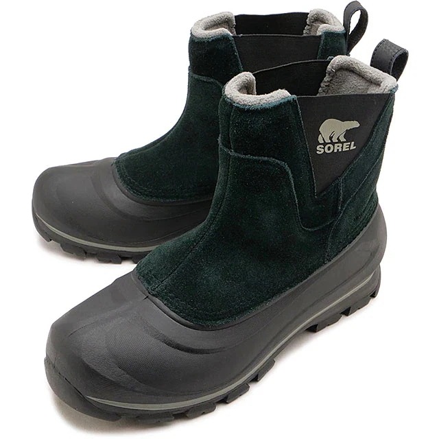 バクストン プルオンブーツ ウォータープルーフ [NM5182-010] M BUXTON PULL ON BOOT WP メンズ 靴 防水 サイドゴア ウィンターブーツ Black/Quarry