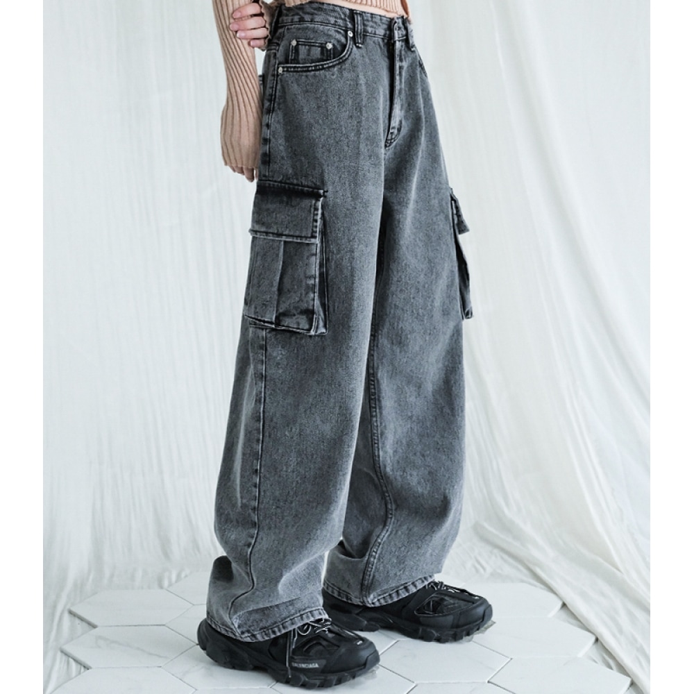 AVANDRESS スノーカーゴデニム BLACK