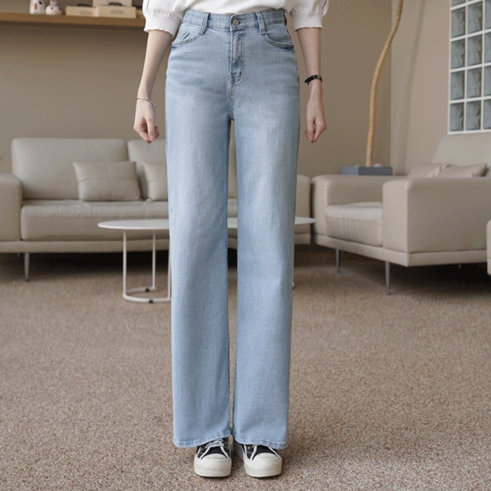 Click & Funny アンライバルドコンフォートセミワイドデニムパンツ [SMLサイズ] 9,989円