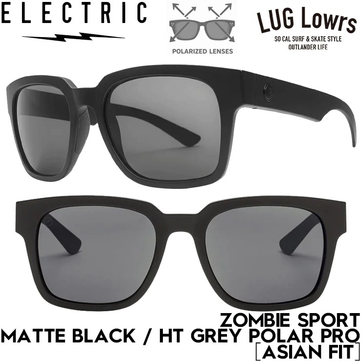 ELECTRIC エレクトリック ZOMBIE SPORT - MATTE BLACK / HT GREY POLAR PRO ［ASIAN FIT］サングラス マットブラック 偏光レンズ メンズ レ