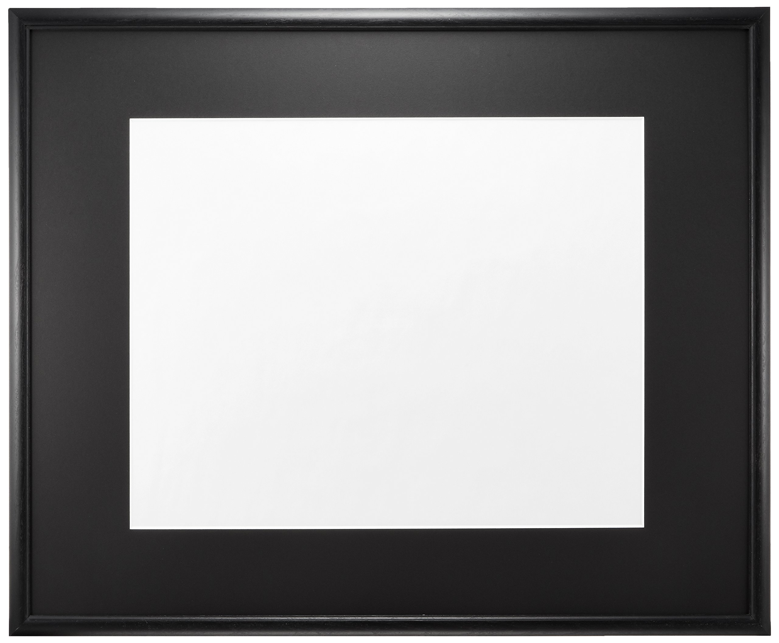 FUJICOLOR 額縁 ワイドマットフレーム M5000 アクリル 全紙 木製 ブラック 406508