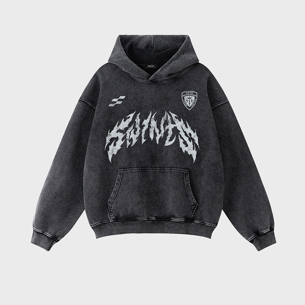 SP METAL PIGMENT OVERFIT HOODIE-BLACK 10,309円