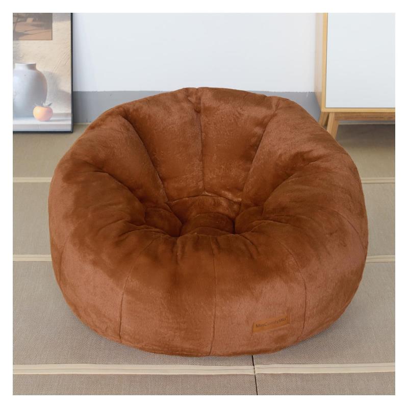 ビーズクッション 特大(85×80×62cm) ソファークッション 大きい 疲労解消 安全設計 ビーズソファ 無味 豆袋座布団 おしゃれ 一人暮らし ソファ 一人掛け 1人用 座椅子 チェア ブラウン