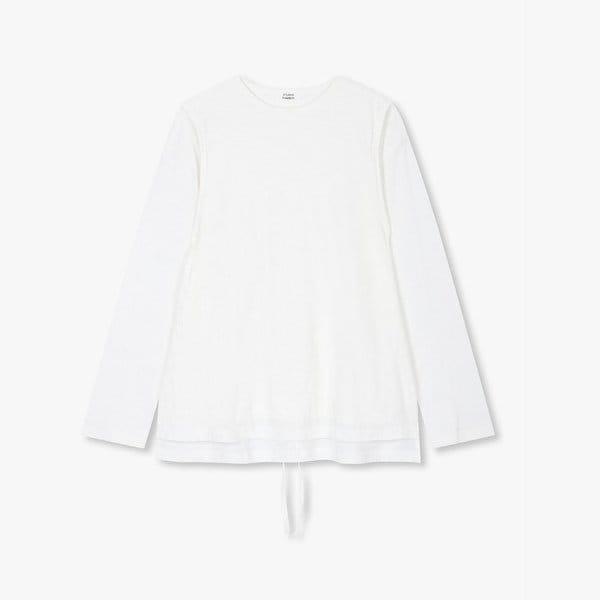 レイヤードラップ長袖Tシャツ (9105322119CT)
