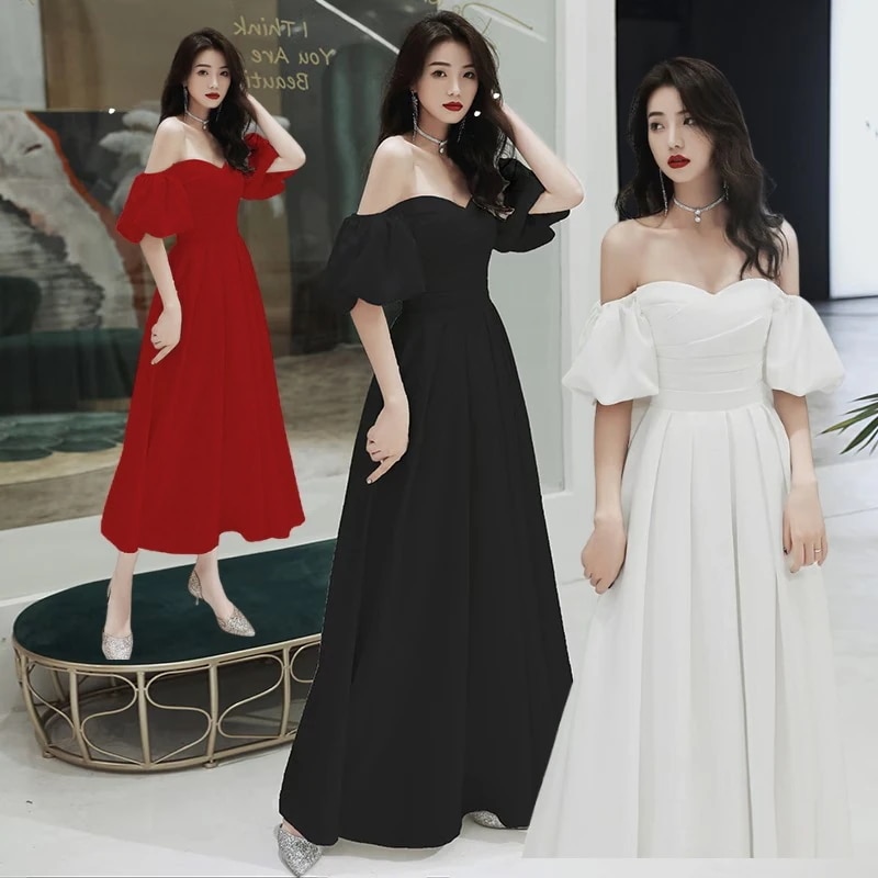 新作 ドレス ウェディングドレス白 韓国 パーティードレス 結婚式 半袖 長袖ドレス ワンピース 前撮り Aライン マーメイド 花嫁ロ 同窓会 20代30代40代