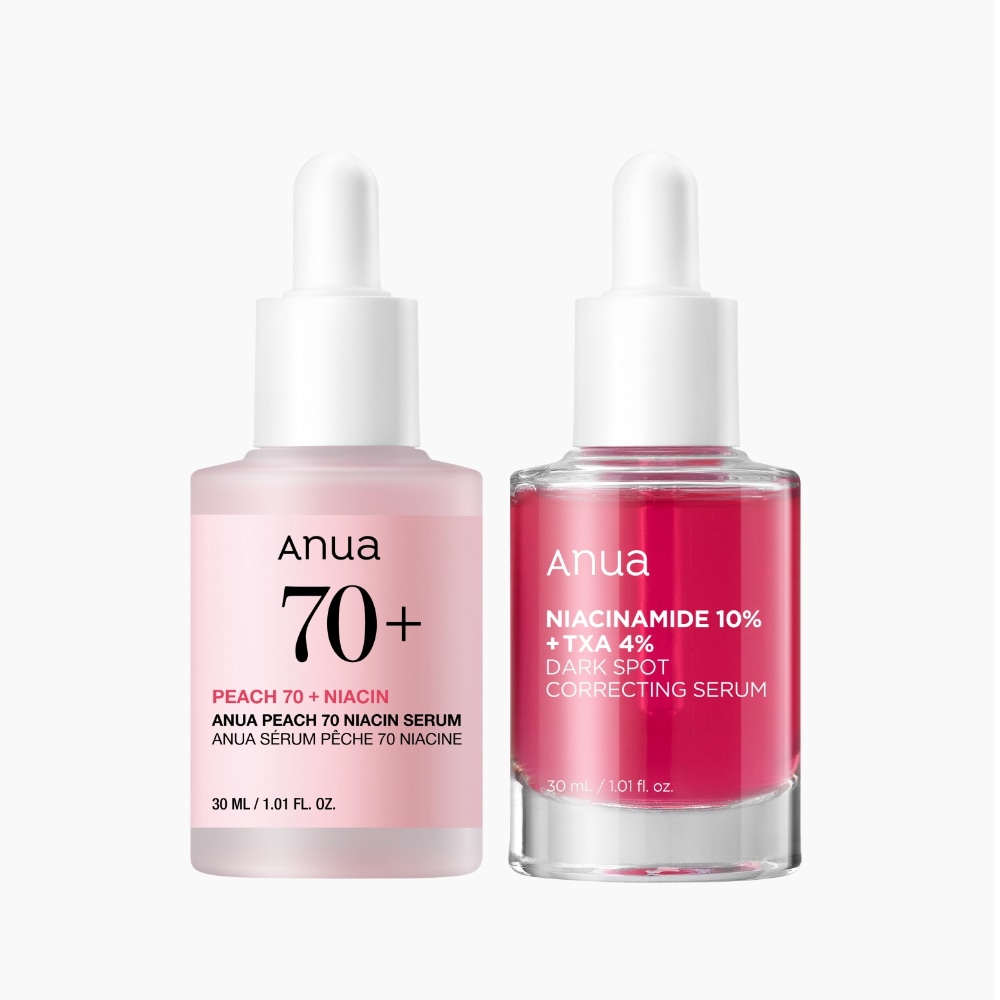 桃セラム1個+TXAセラム1個 Whitening Booster Set - Peach 70+ Niacin Serum + Niacinamide 10% + TXA 4% Dark Spot